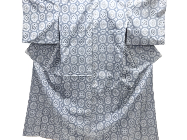 JAPANESE KIMONO / NISHIJIN DENSHO TSUMUGI / WOVEN FLOWER SHOKKOMON PATTERN